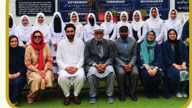 Students and staff together at a school event